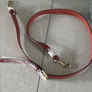 Coach cognac adjustable strap brand new